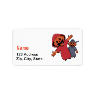 Happy Halloween to your friends Label