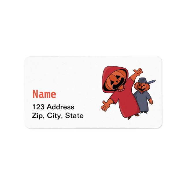 Happy Halloween to your friends Label (Front)