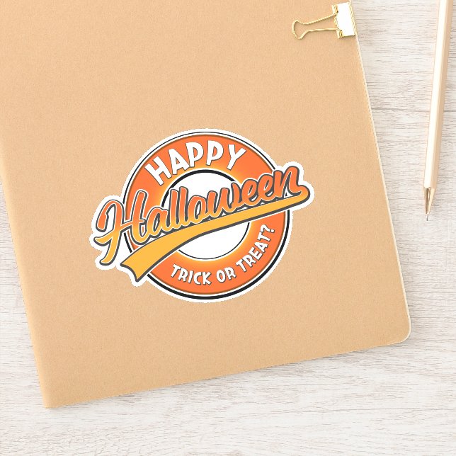 Happy Halloween Tock or Treat? Sticker (Notebook)