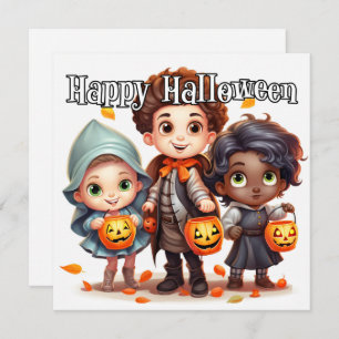Happy Halloween Trick Or Treat For Kids Card