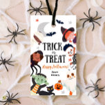 Happy Halloween Trick or Treat Kids Ghost Birthday Gift Tags<br><div class="desc">♥ A perfect addition to your Halloween Favors.</div>