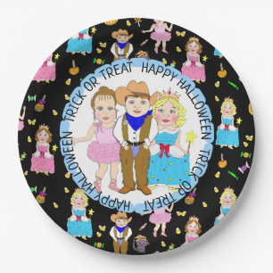 Happy Halloween Trick or Treat Party Paper Plates