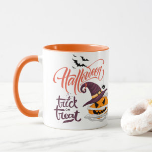 Happy Halloween Trick or Treat Pumpkin Coffee Mug