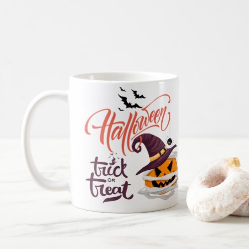 Happy Halloween Trick or Treat Pumpkin Coffee Mug