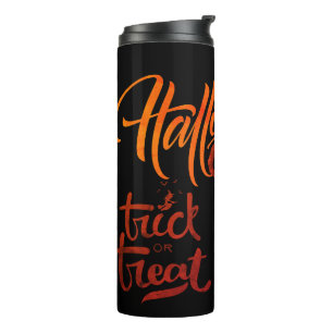 Happy Halloween Trick or Treat Pumpkin Thermal Tumbler