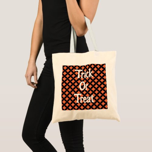 Happy Halloween Trick Or Treat rings tote bag