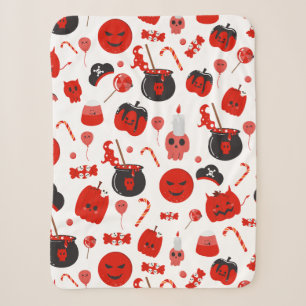 Happy Halloween Trick Or Treat Sherpa Blanket