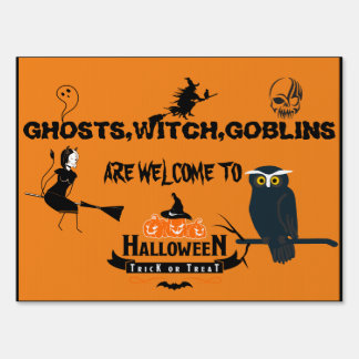 Happy Halloween Trick or Treat Sign