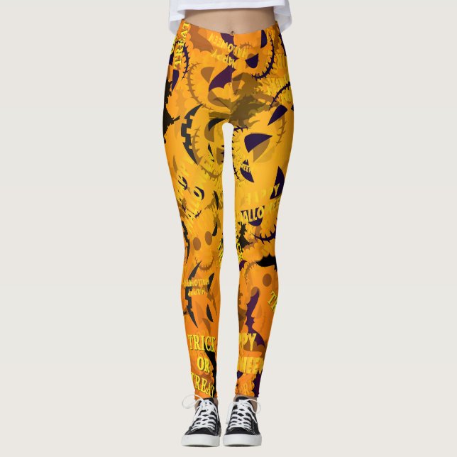 Happy Halloween | Trick Or Treat Ultra-stretch Leggings (Front)