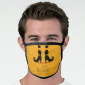 Happy Halloween Trick Or Treat Witch's Legs Face Mask (Worn Him)