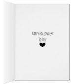 Happy Halloween Two Cute Pumpkins Card (Inside (Right))