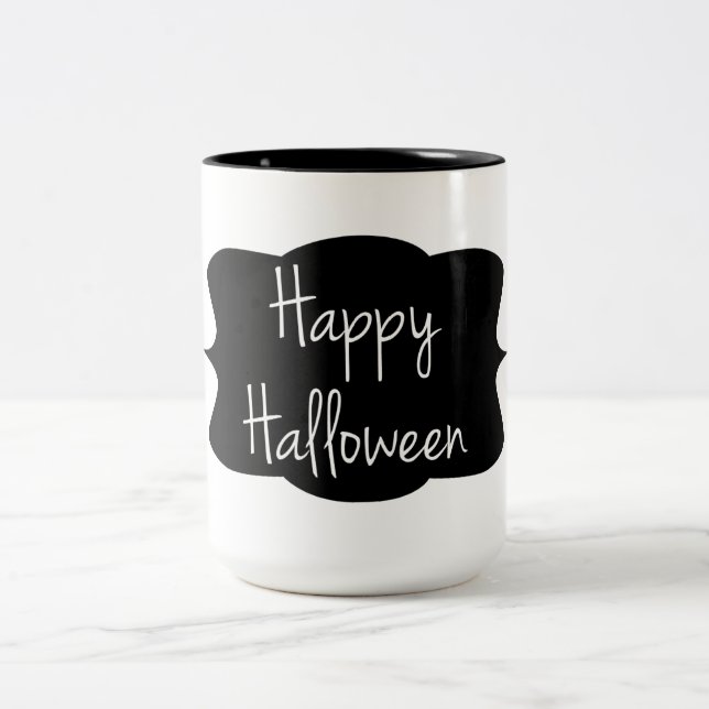 Happy Halloween Two-Tone Coffee Mug (Center)