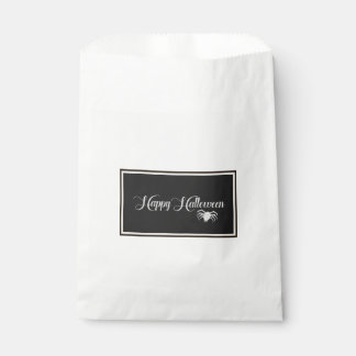 Happy Halloween Typography Favor Bag