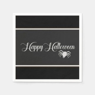 Happy Halloween Typography Paper Napkins