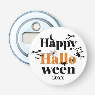 Happy Halloween typography with vintage elements Bottle Opener
