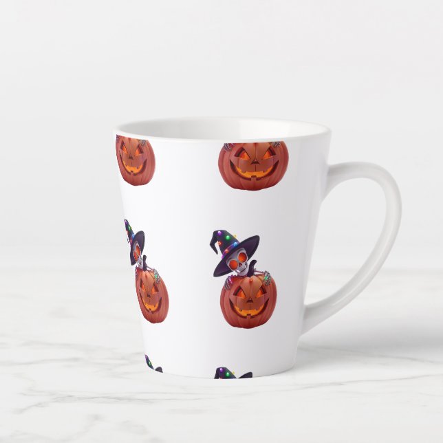 Happy Halloween - umpkin Halloween Magic Latte Mug (Right)