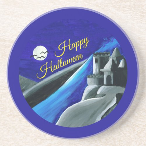 Happy Halloween Vampire Castle Coaster