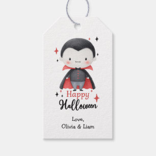Happy Halloween Vampire Custom Gift Tags