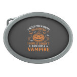 Happy Halloween Vampire Pumpkin Witch Hat Bats Belt Buckle