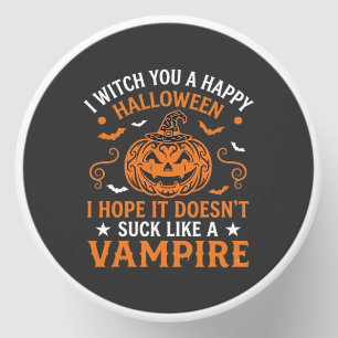 Happy Halloween Vampire Pumpkin Witch Hat Bats Mini Candle Favors