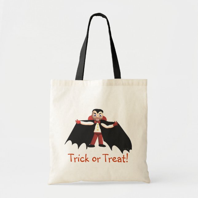 Happy Halloween Vampire Tote Bag (Front)