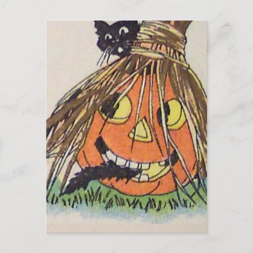 Happy HalloweenVintage Halloween Card Postcard