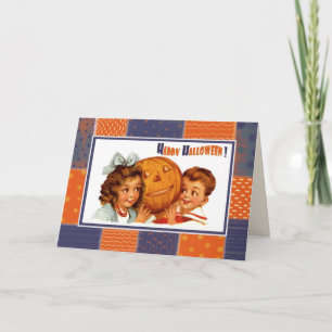 Happy Halloween! Vintage Kids Halloween Card