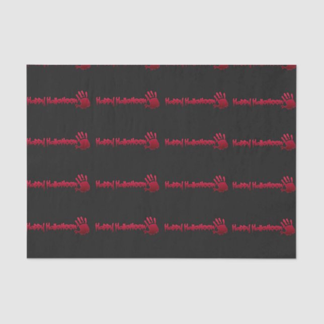 Happy Halloween w/hand Tissue Paper (Front)