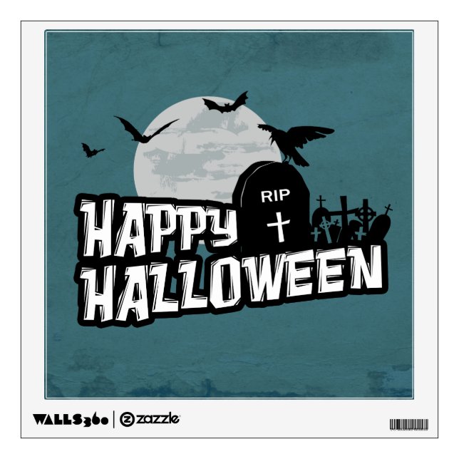 Happy Halloween Wall Decal (Front)
