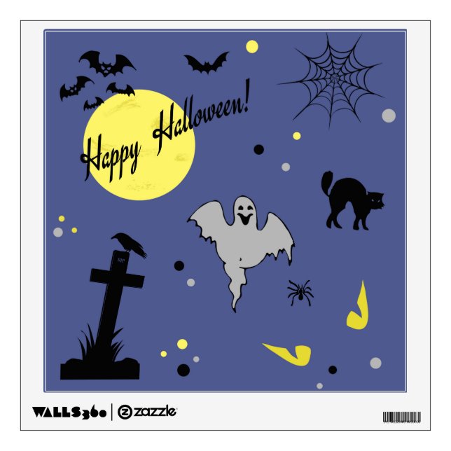Happy Halloween Wall Decal (Front)