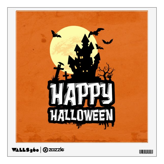 Happy Halloween Wall Decal (Front)