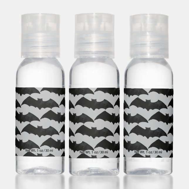 Happy Halloween | Watercolor Bat Pattern Hand Sanitizer (Set)