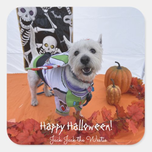 Happy Halloween Westie Dog Sticker