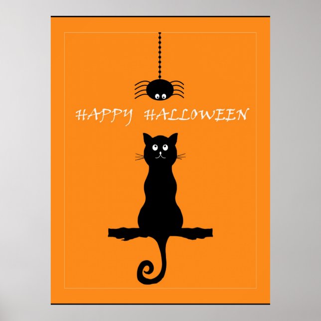 Happy Halloween, whimsical design Poster (Front)