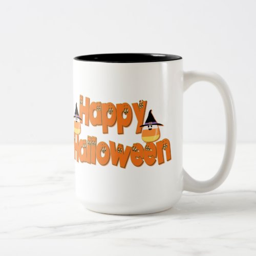 Happy Halloween Whimsical Text Mug