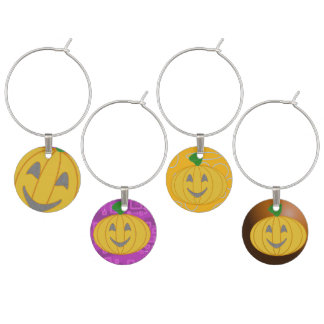 Happy Halloween Wine Charm