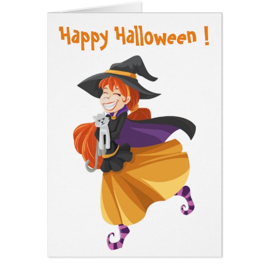 "HAPPY HALLOWEEN" WITCH (Front)