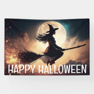 Happy Halloween Witch  Banner