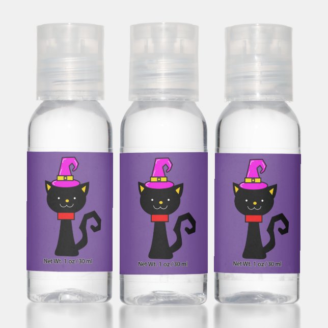 Happy Halloween | Witch Black Cat Hand Sanitizer (Set)