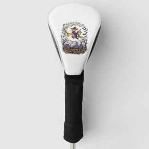 Happy Halloween Witch Broom Black Cat Ghosts_1 Golf Head Cover
