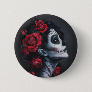 Happy Halloween Witch  Button