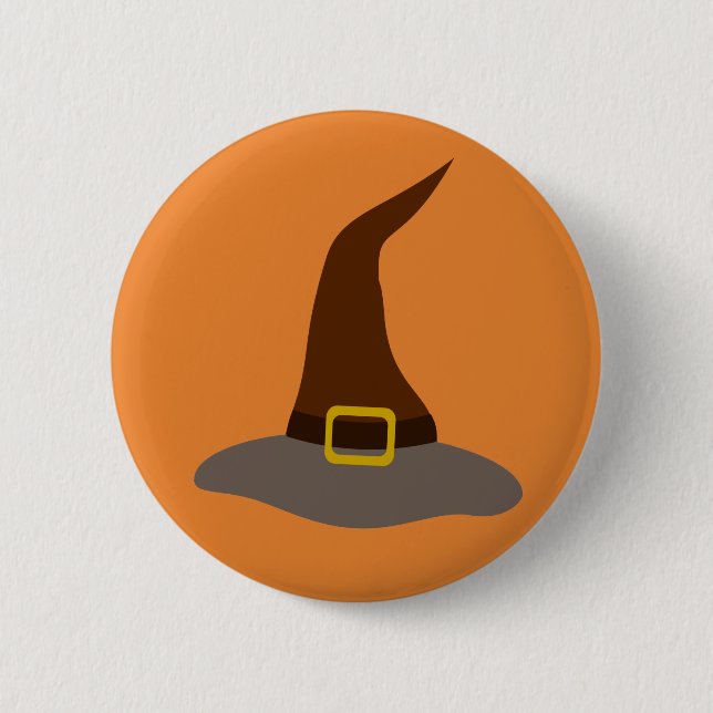 Happy Halloween Witch Button (Front)