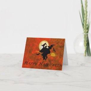 Happy Halloween Witch Card