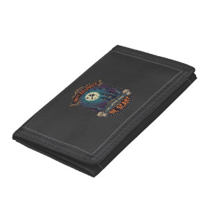 Happy Halloween Witch Castle Skulls Fat Drink Be S Trifold Wallet