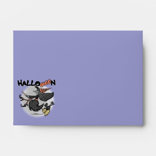 Happy HalloWEEn Witch Envelope (Front)