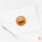 Happy Halloween Witch Feet Orange Square Sticker