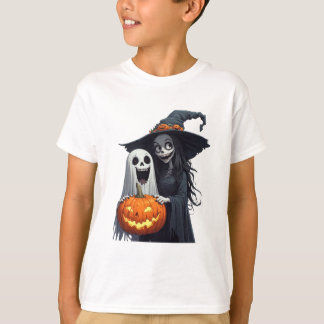 Happy Halloween Witch Ghost Pumpkin 🪄 T-Shirt