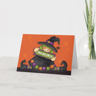 Happy Halloween Witch - Greeting Card