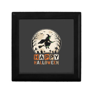 Happy Halloween Witch Moon Cemetery Design_1 Gift Box