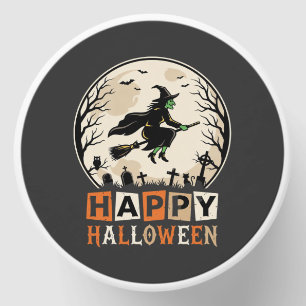 Happy Halloween Witch Moon Cemetery Design_1 Mini Candle Favors